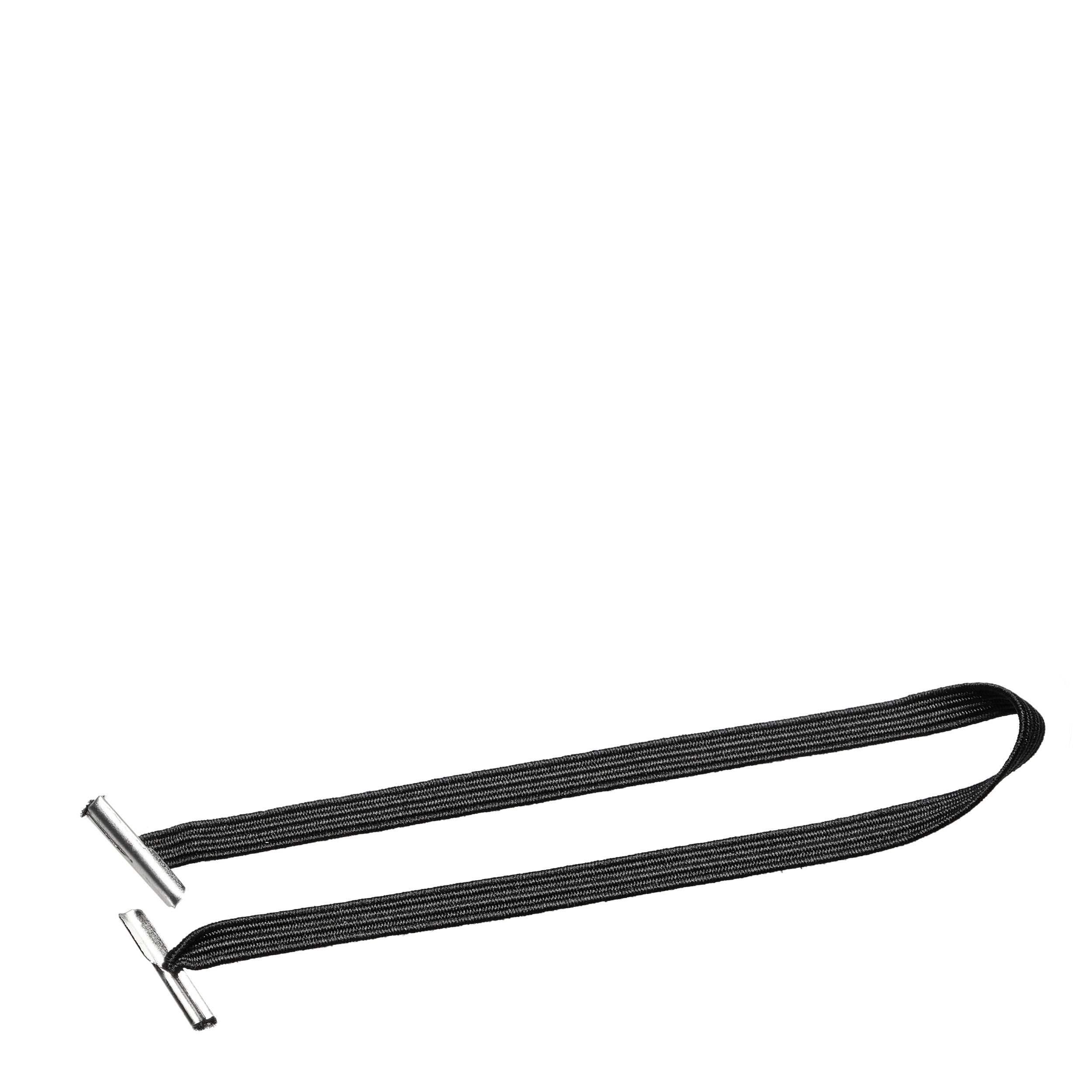 100 Flachgummi mit 2 Splinten schwarz | 230 mm, Kunststoff|Kautschuk