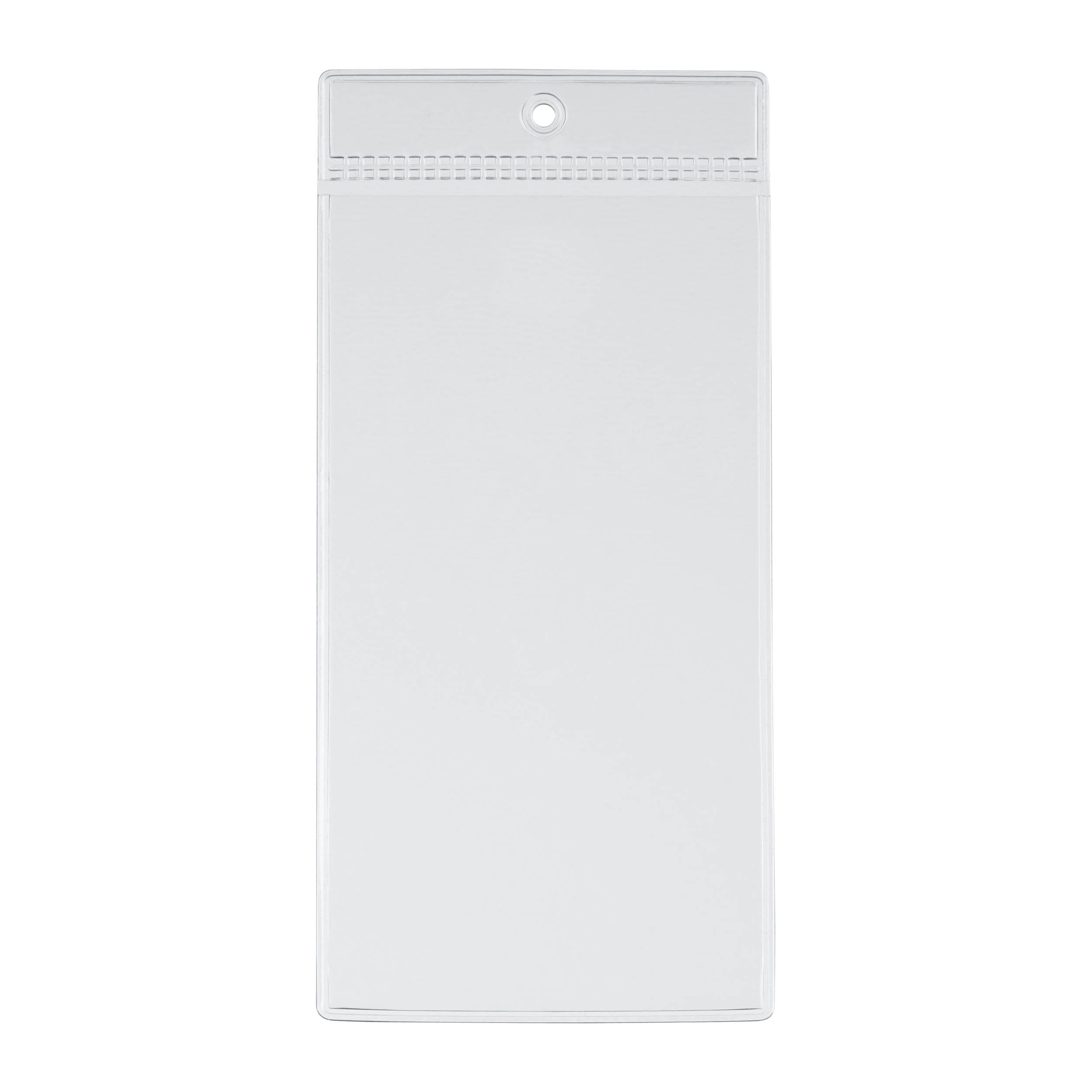 100 Energielabel-Hüllen für Leuchten | 52 x 100 mm, Weich-PVC, transparent