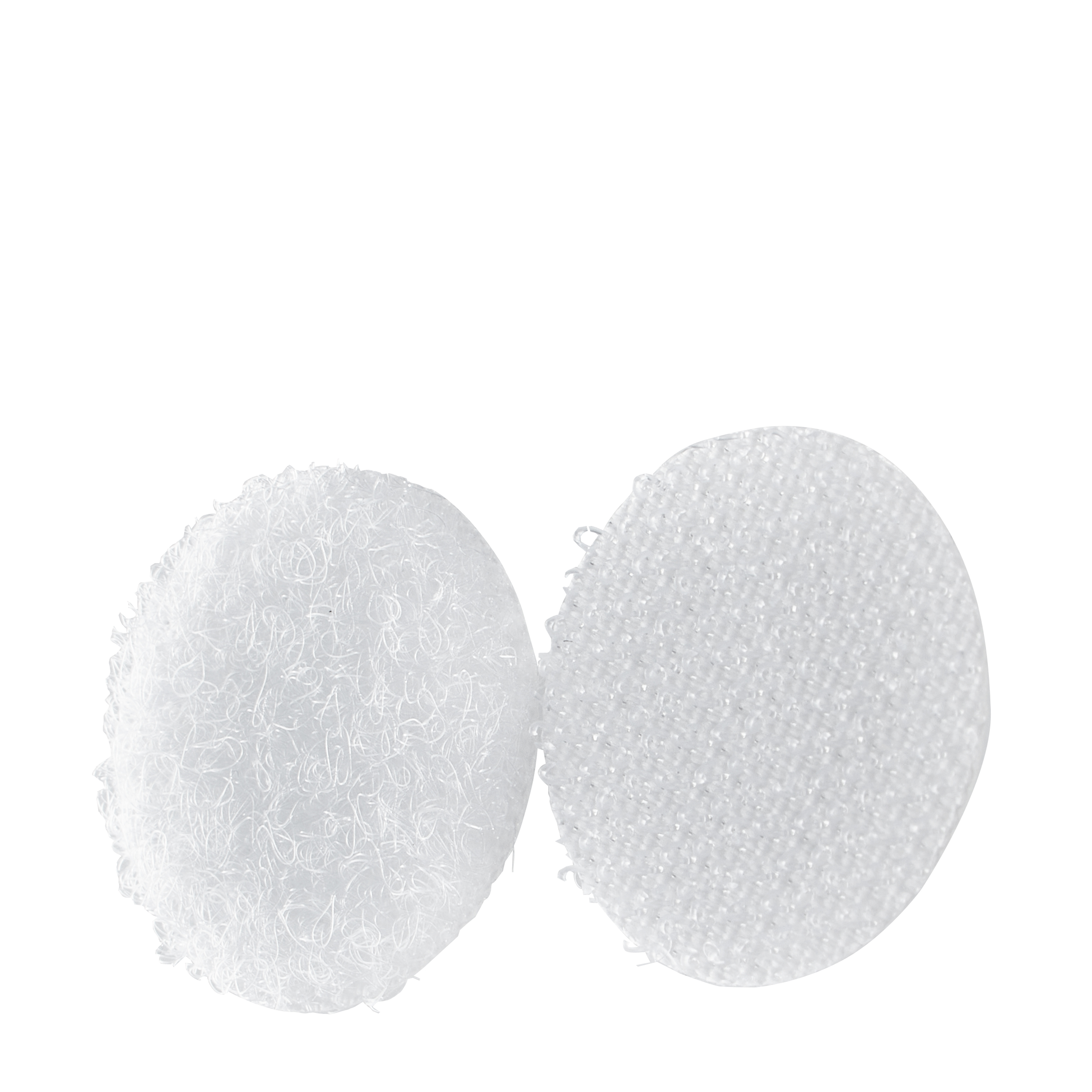 216 Klettpunkte auf Bogen, Set aus Haken und Flausch 21 mm | weiß | Set, Nylon|Polyester