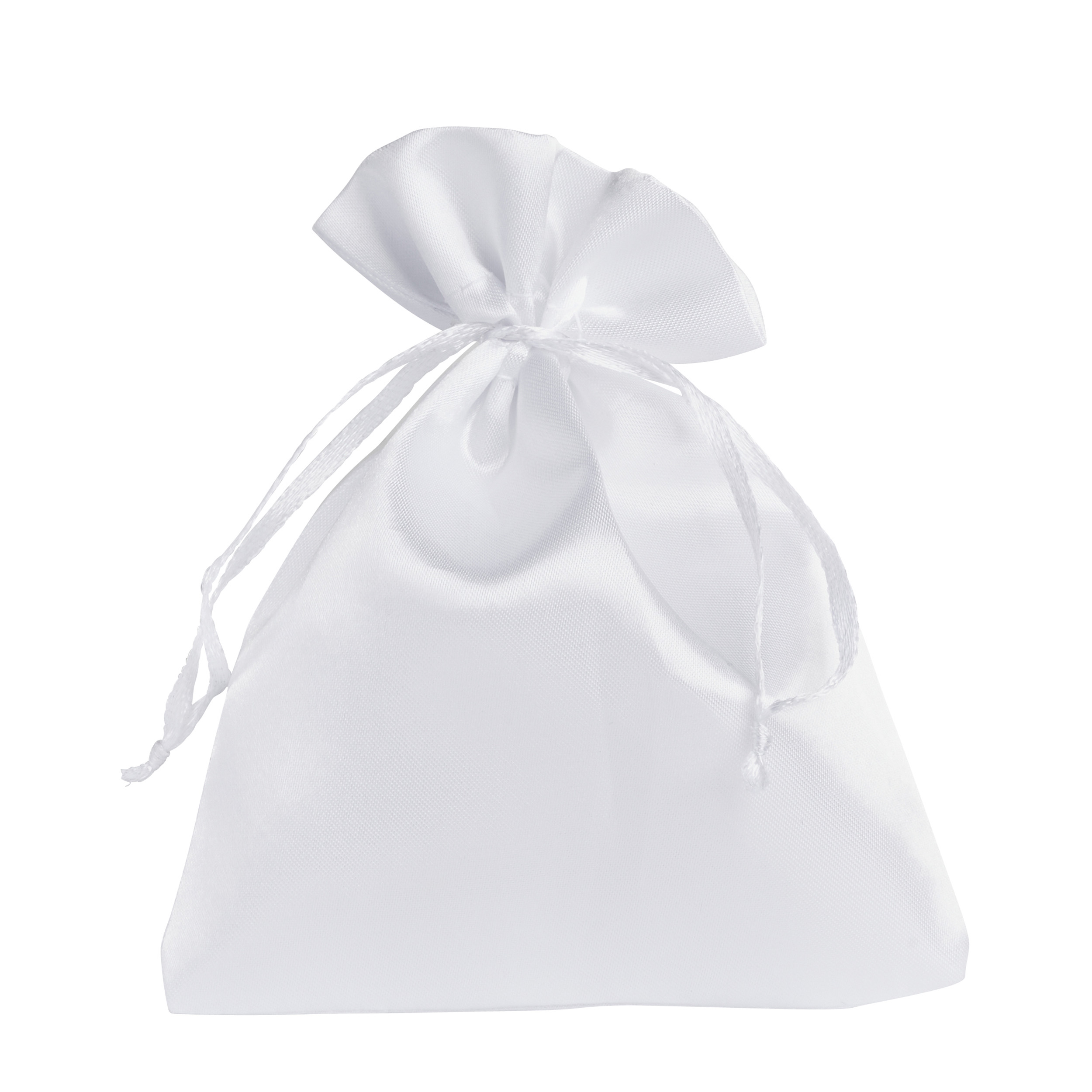 10 Satinsäckchen 100 x 130 mm | weiß