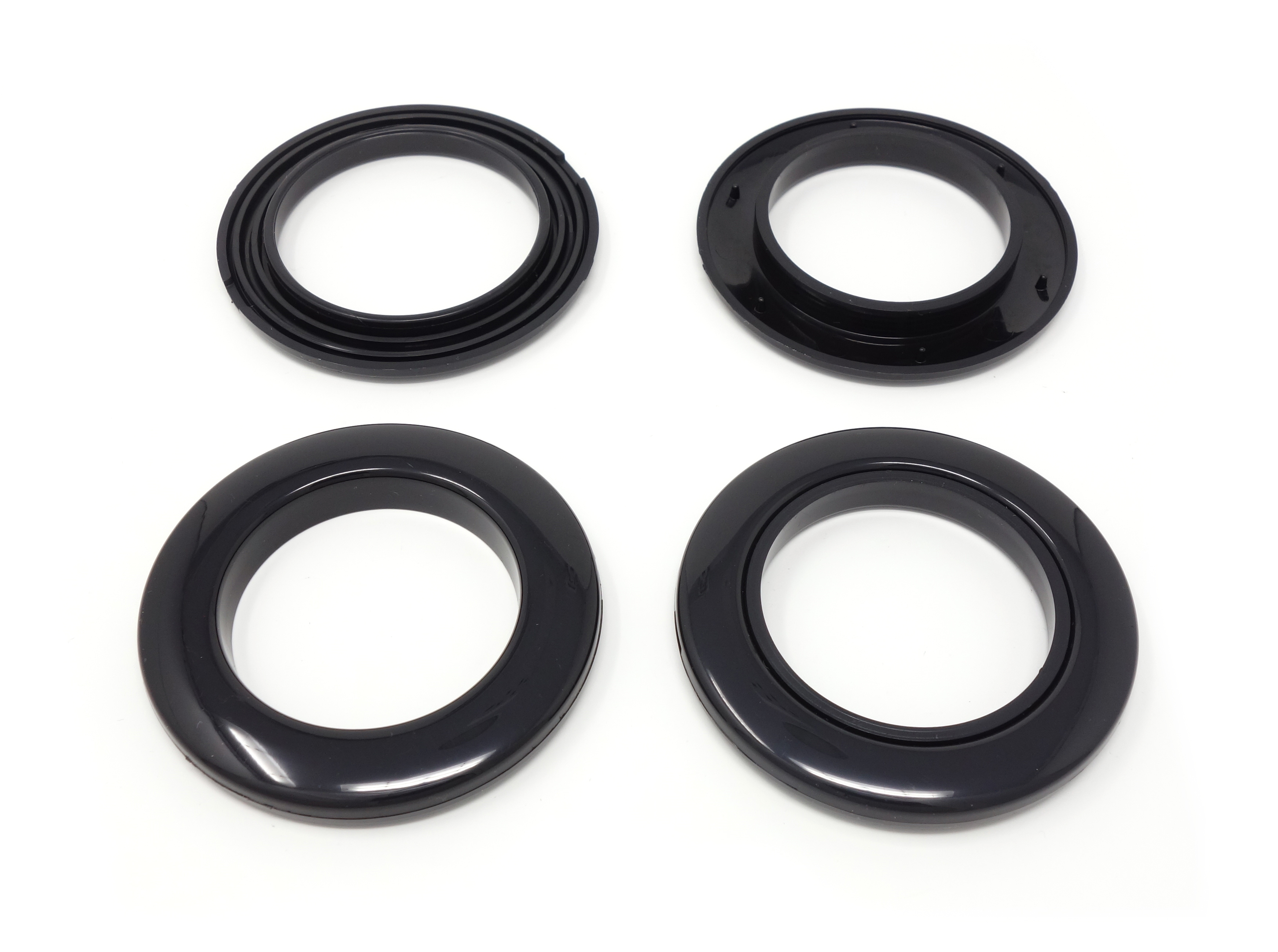 12 Ösen für Gardinen aus Kunststoff Größe #15 ( 48 mm) | schwarz, PC