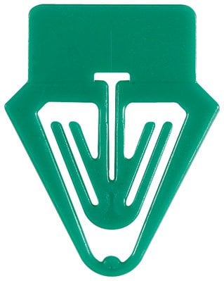 100 Aktenreiter, Kartenreiter 25 mm, Kunststoff grün
