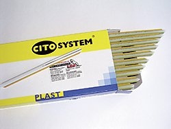 CITO PLAST plus, Rillzurichtung auf Metallbasis für alle Werkzeuge mit entsprechend reduzierter Rillerhöhe 60/2-3, gelb