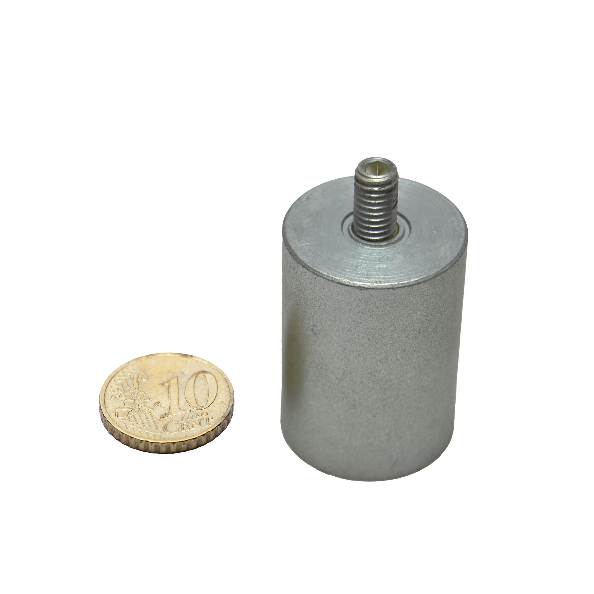 5 Neodym-Stabgreifer mit Gewinde 25 mm, Neodym|Stahl, silber