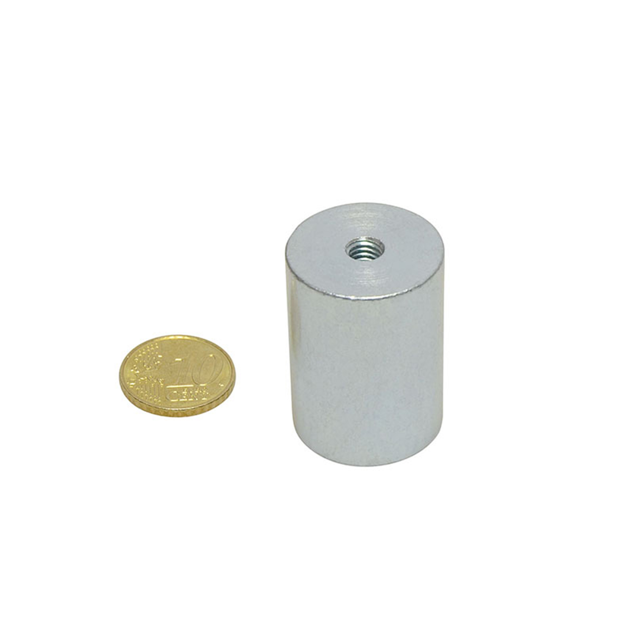 5 Neodym-Stabgreifer mit Innengewinde 25 mm | 35 mm, Neodym|Stahl, silber