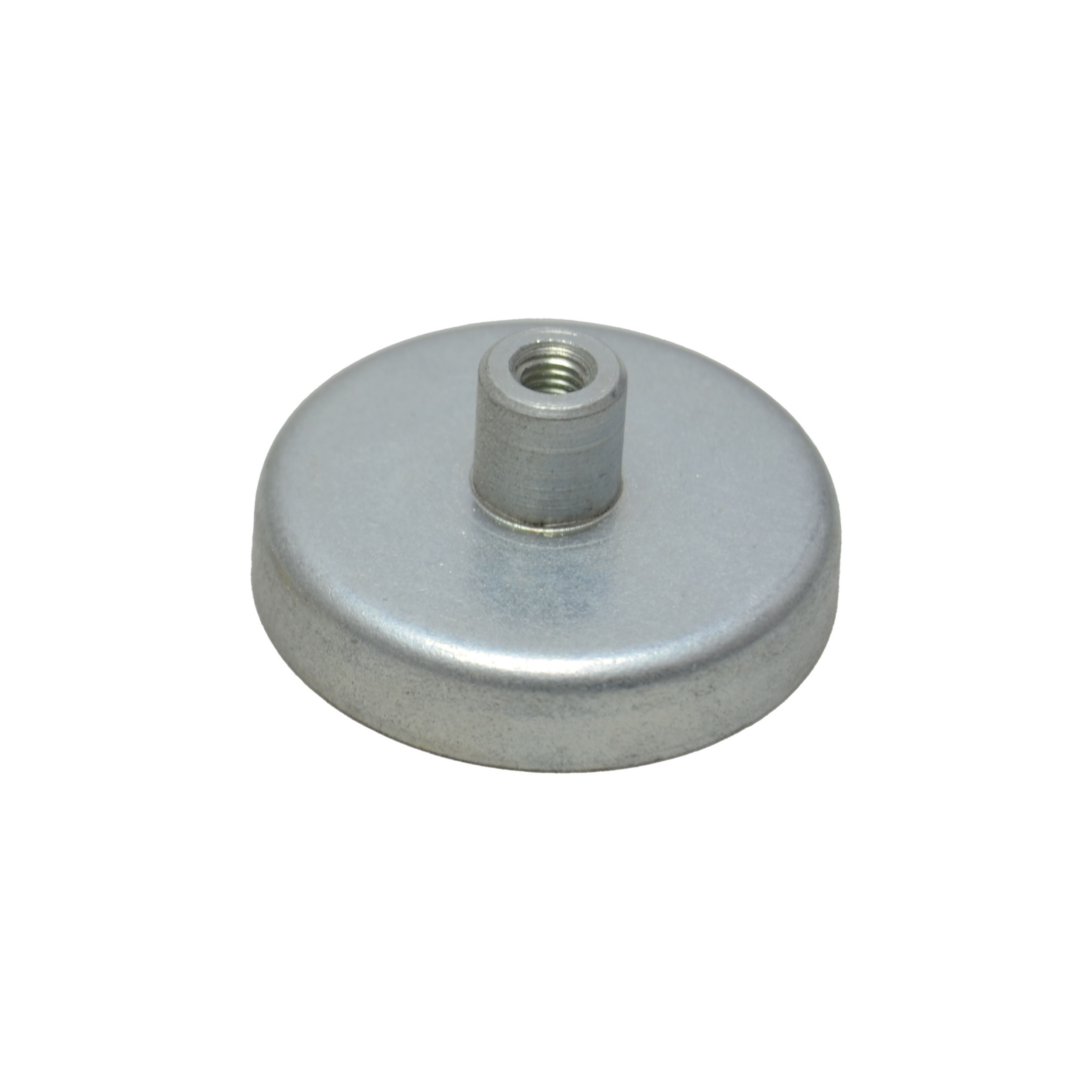16 Ferrit-Topfmagnete mit Gewindebuchse 40 mm | 18 mm | Ferrit|Stahl, silber