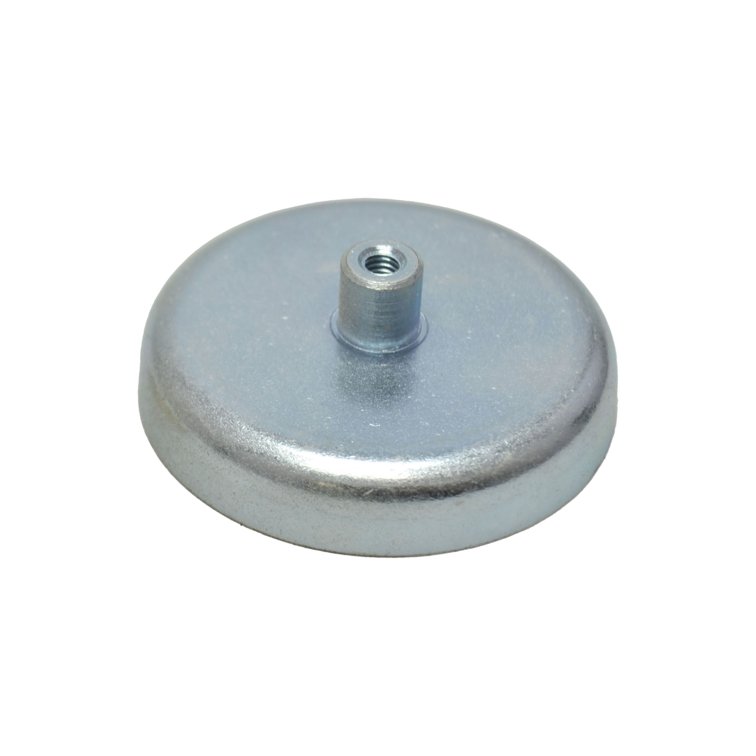 14 Ferrit-Topfmagnete mit Gewindebuchse 47 mm | 17 mm | Ferrit|Stahl, silber