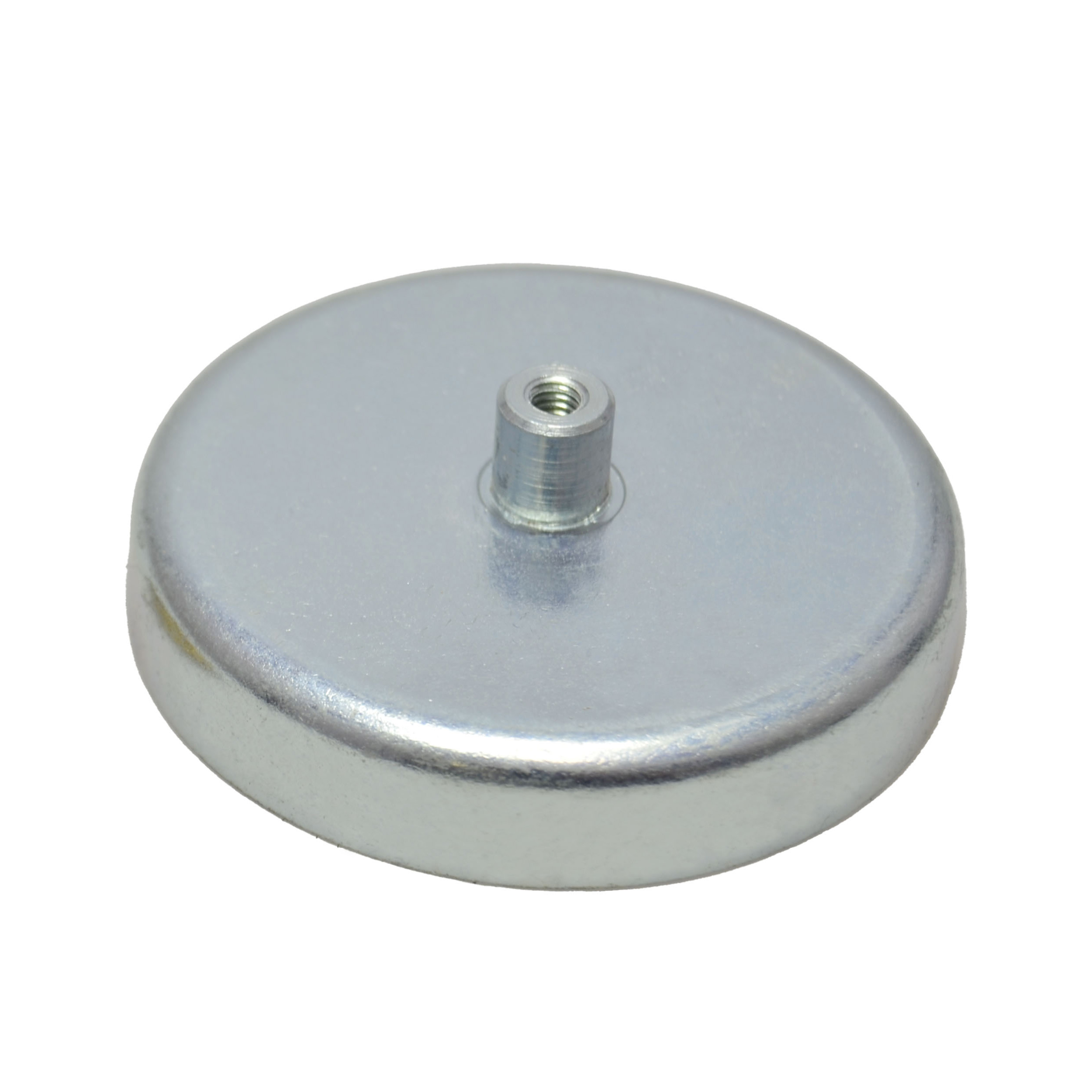 10 Ferrit-Topfmagnete mit Gewindebuchse 57 mm | 18.5 mm | Ferrit|Stahl, silber