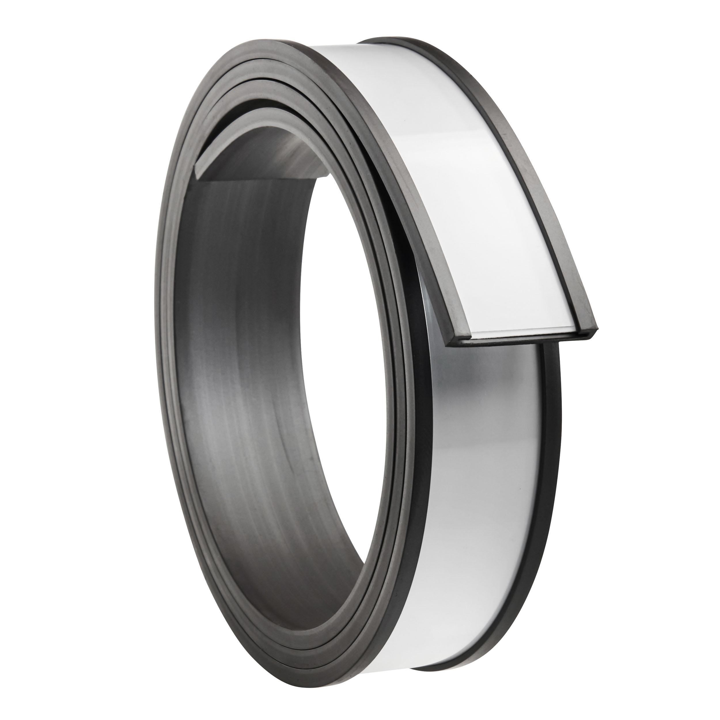 10 Etikettenhalter, C-Profil, magnetisch, Abschnitte 25 mm | 1000 mm | nicht selbstklebend, Ferrit, schwarz