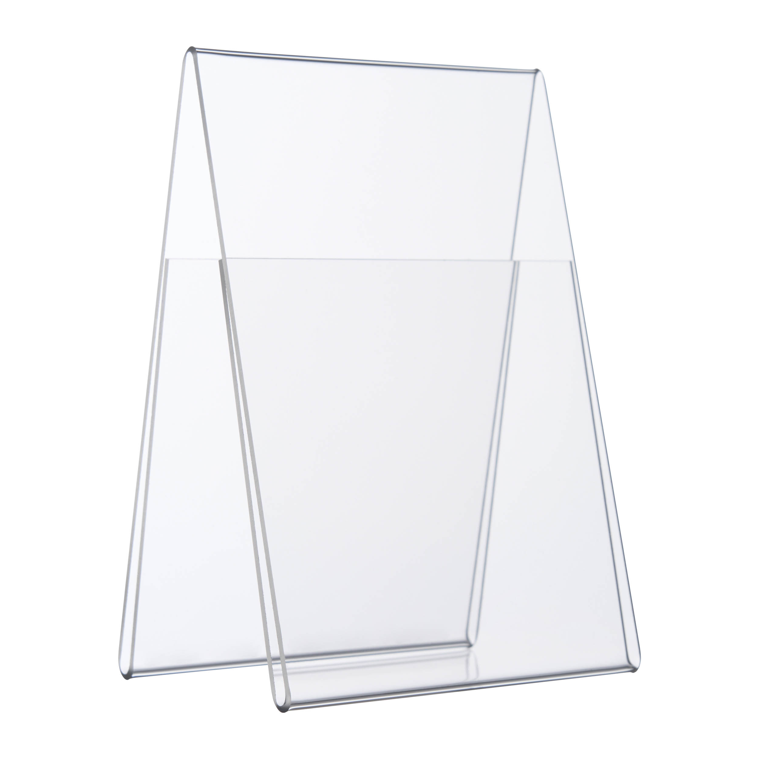 Tischnamensschilder, Acryl 2x A7 / 2x 1/2 A6 | Hochformat, Acryl (PMMA), transparent