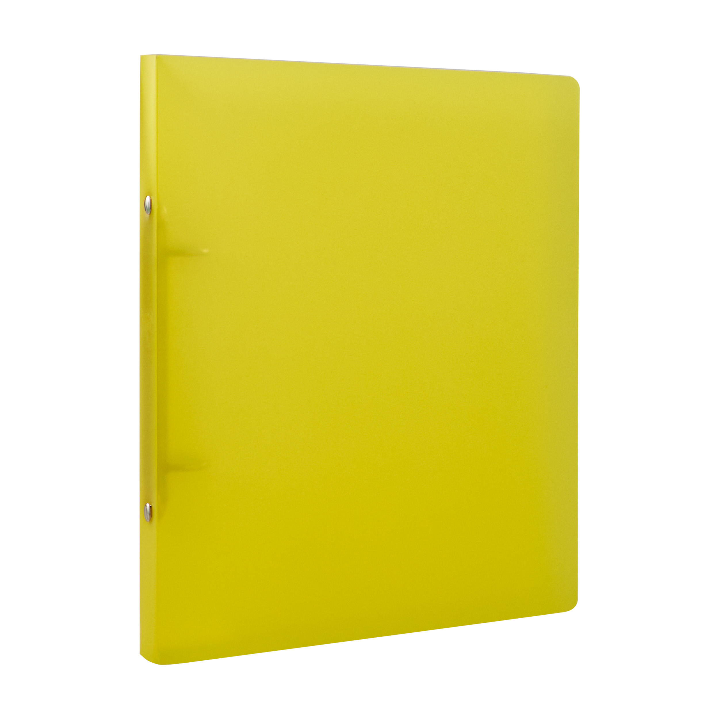 Ringbuch A5 gelb | 2-Ring Rundring-Mechanik, PP