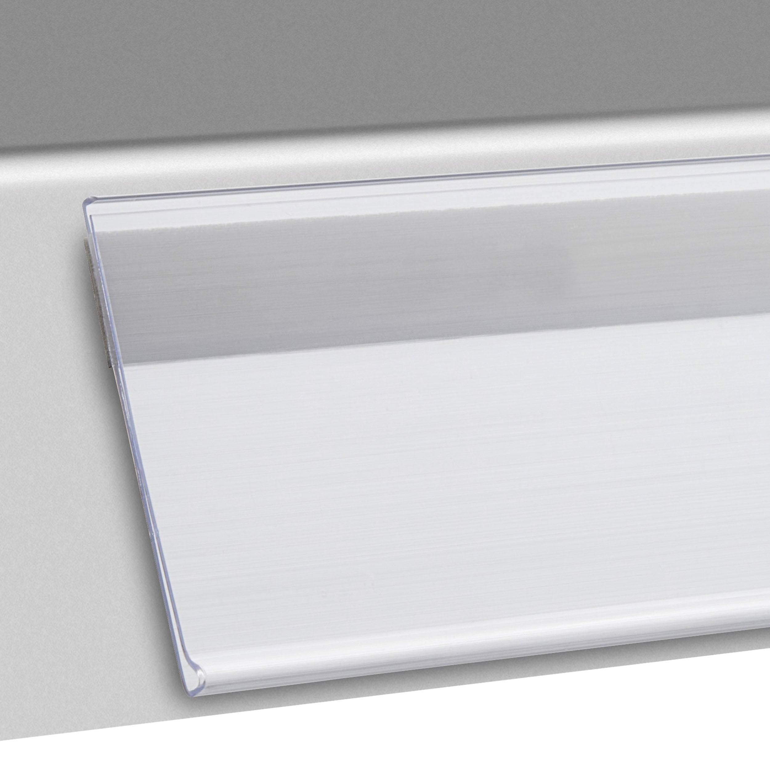 100 Scannerschiene DBR, selbstklebend 45 mm | 200 mm | transparent | zum Kleben (Schaumklebeband), PVC