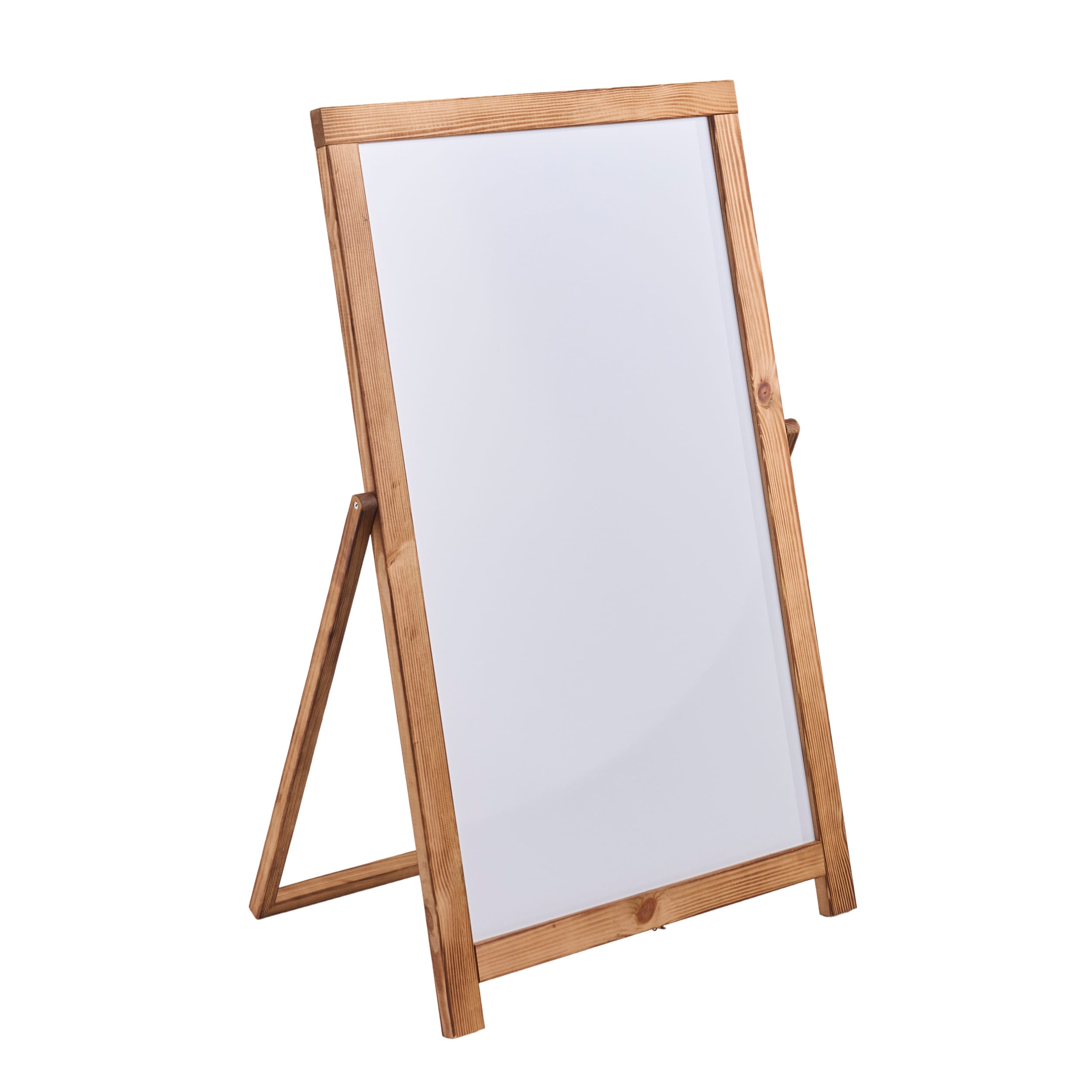 Infotafel ROOT mit Whiteboard, Kiefer 90 x 53 cm, Kiefernholz, braun