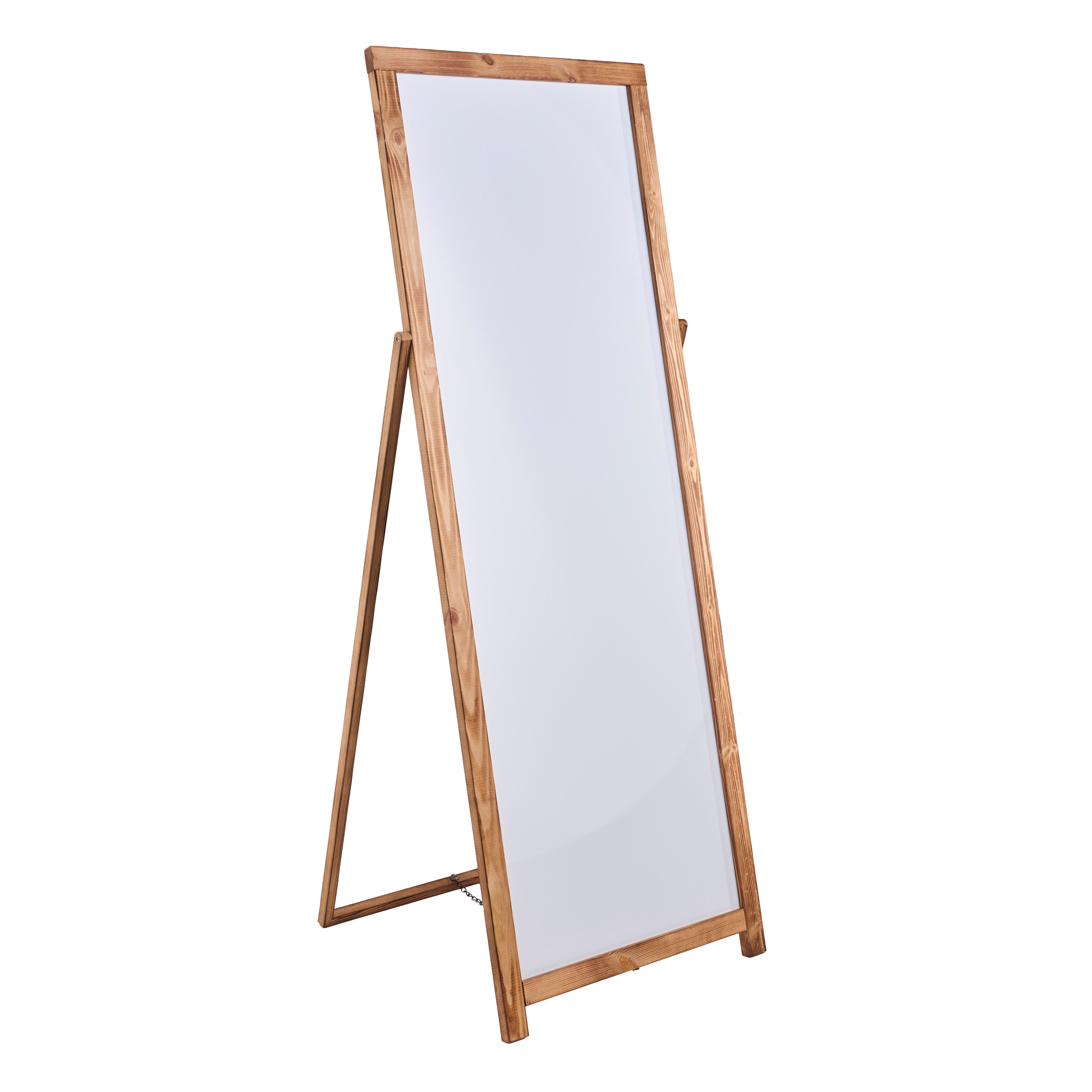Infotafel ROOT mit Whiteboard, Kiefer 151 x 56 cm, Kiefernholz, braun