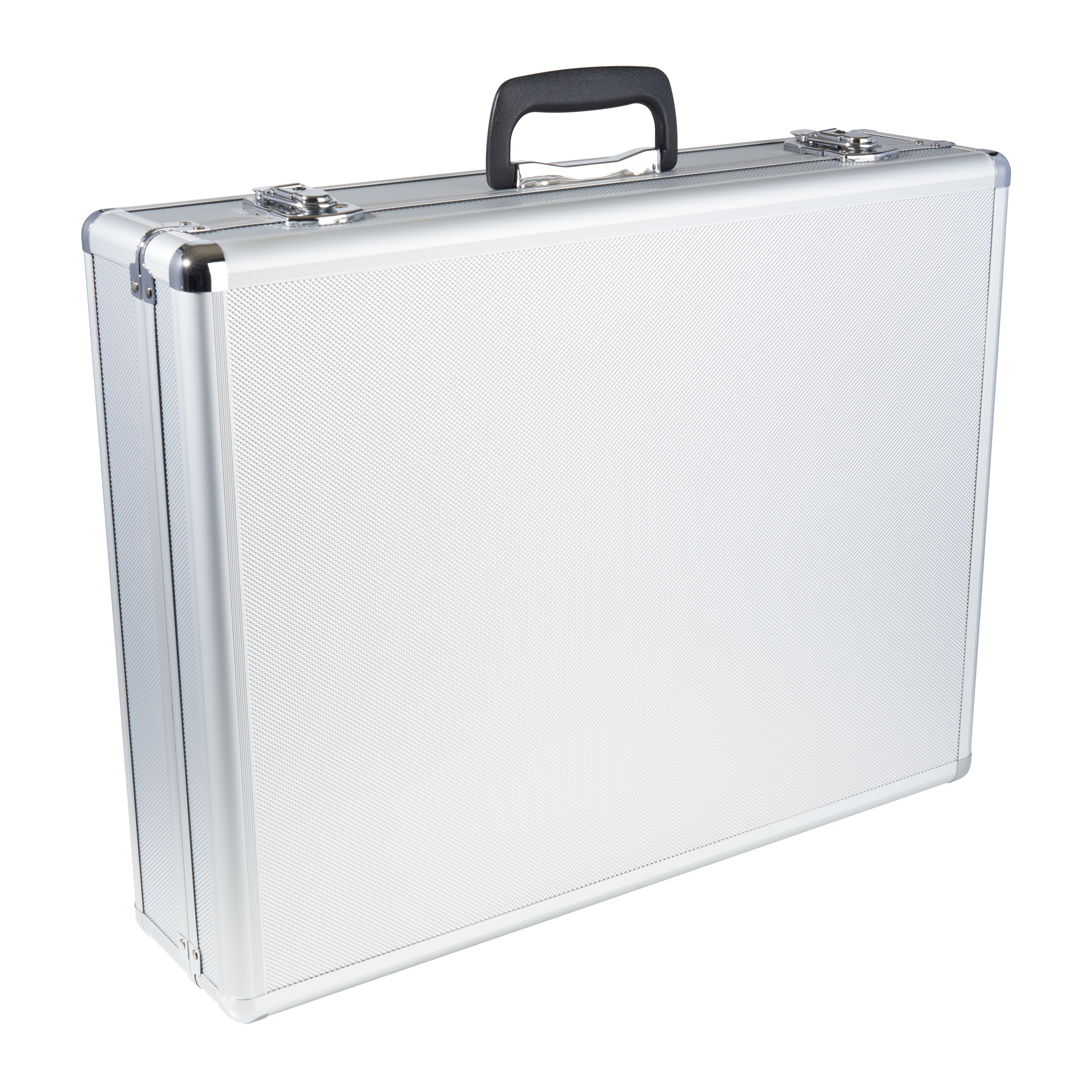 Koffer für faltbaren Prospektständer BOSTON A3, Aluminium, silber