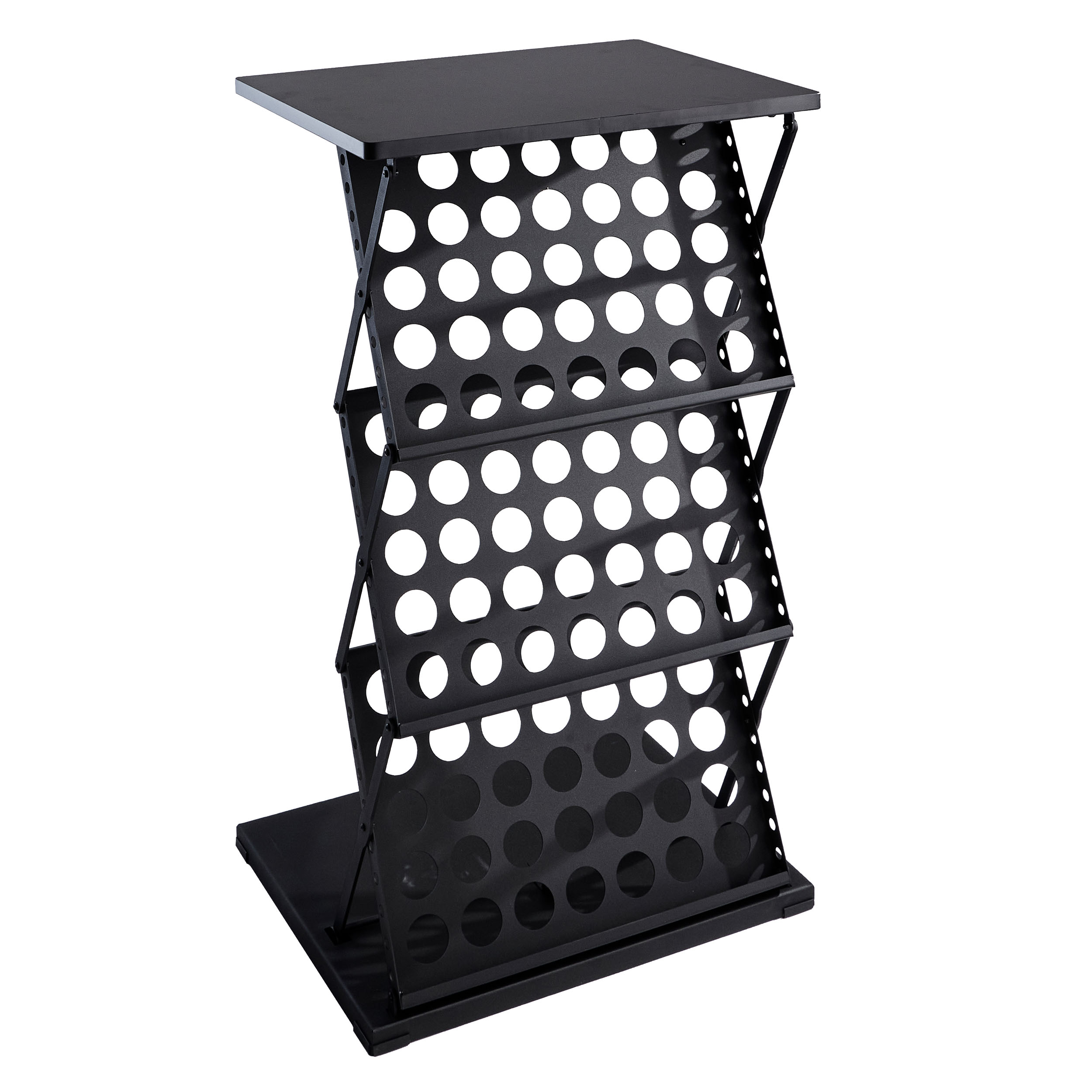 2x Zylinderständer Faltbar - Blaue Papiersäulen 20cm Für Partydeko