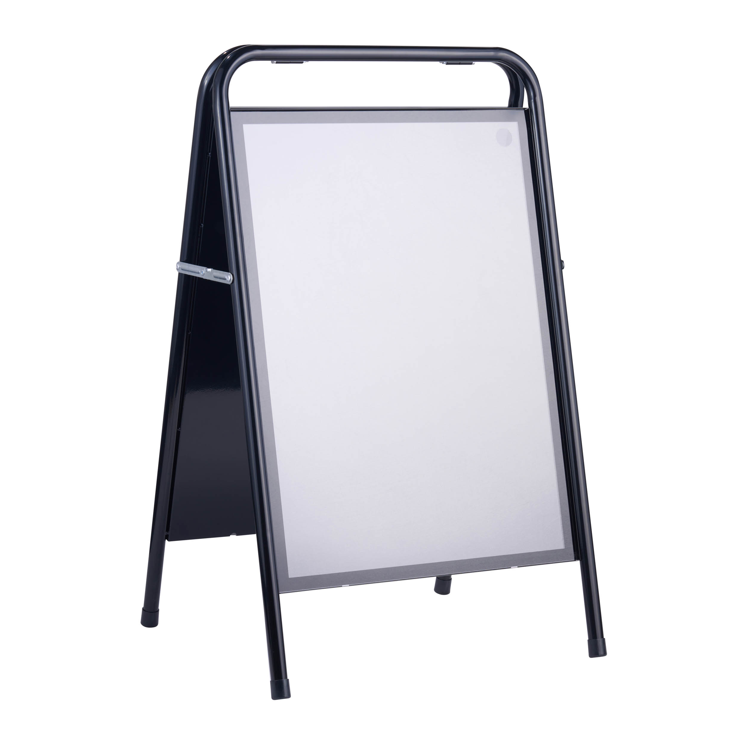 Kundenstopper A2 STEEL-STOP | schwarz, Stahl