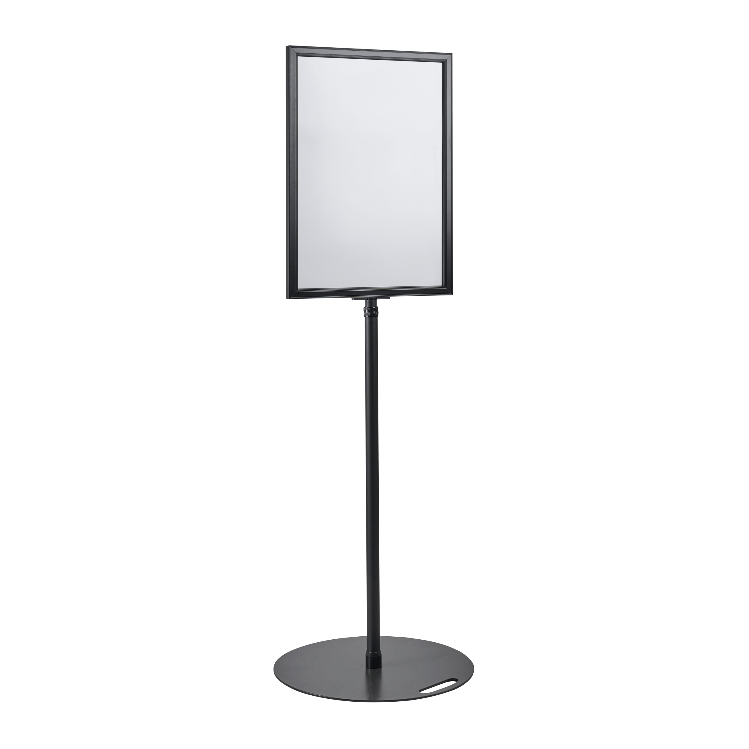 Plakatständer A2, höhenverstellbar, schwarz schwarz, Aluminium