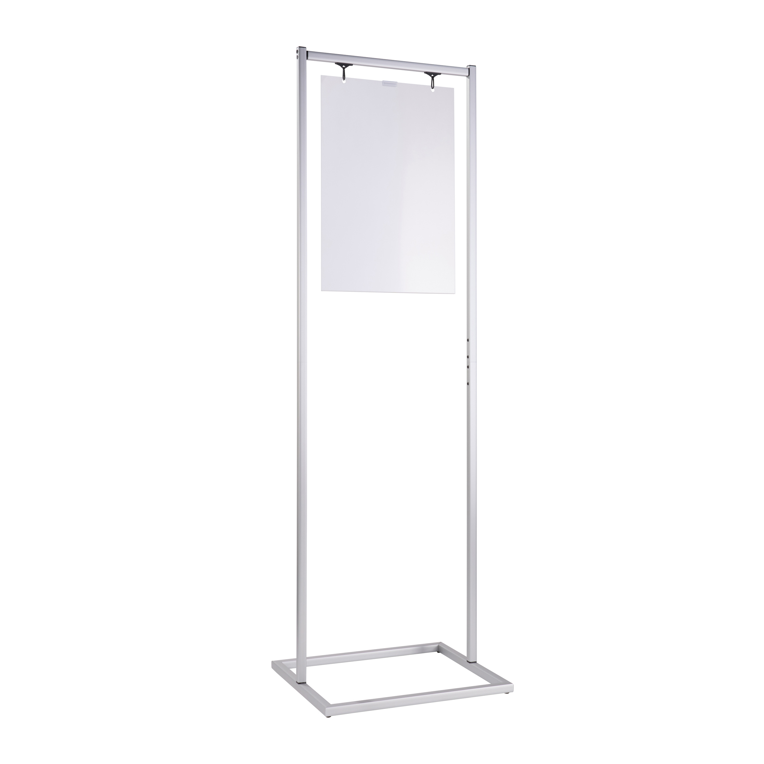 Plakatständer Dekor Sway A2 silber, Aluminium