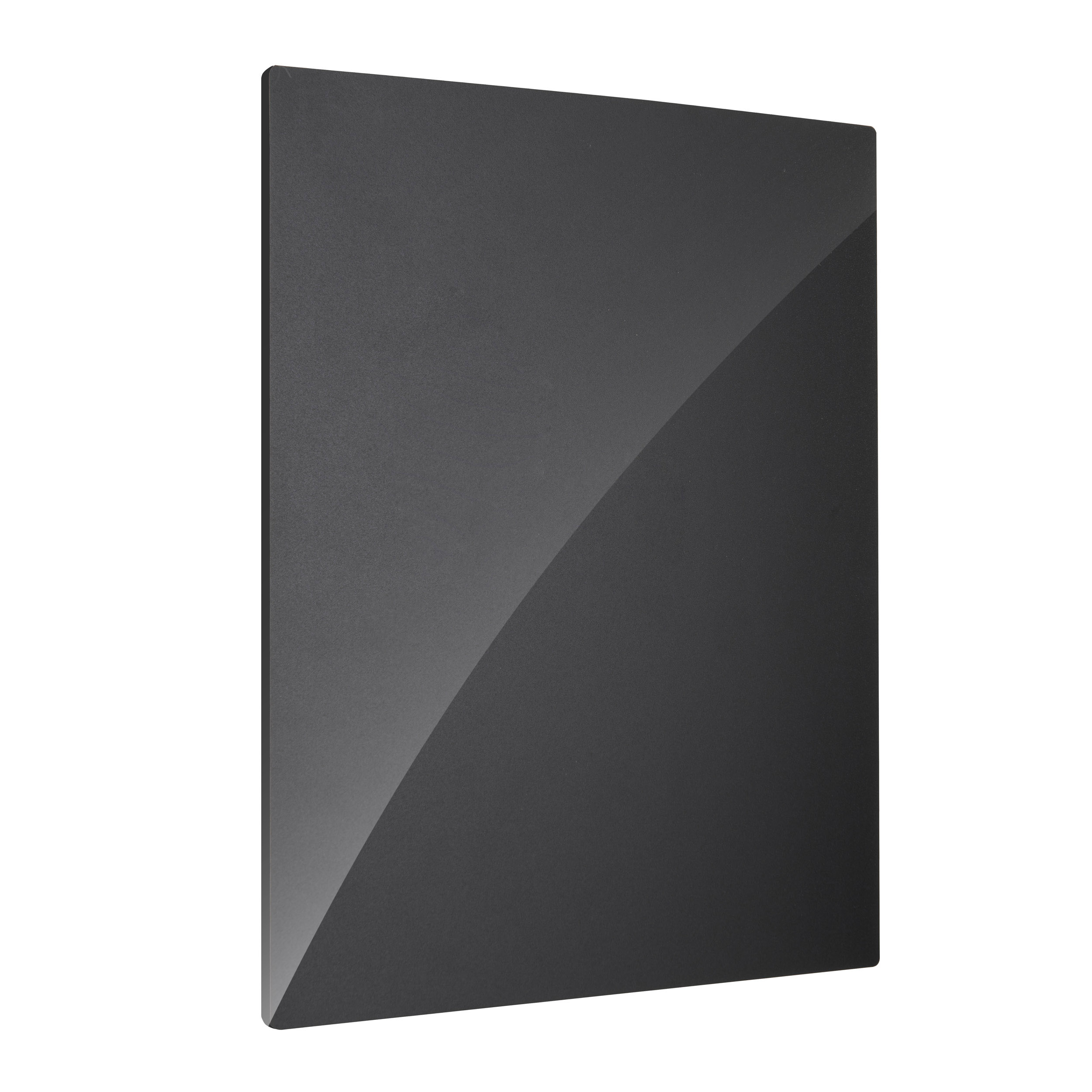 Kreidetafel A6 - 105 x 148 mm | 1.5 mm | glänzendes Acryl (PMMA), schwarz
