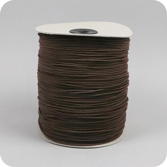 Gummischnur 2,2 mm braun, Latex|Polyester