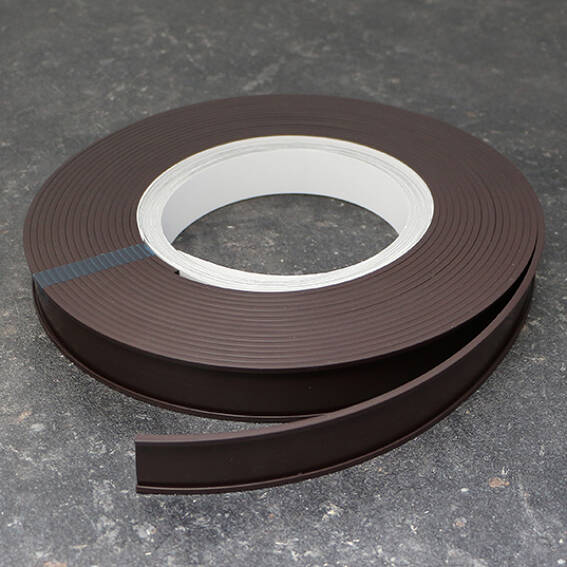 Etikettenhalter, C-Profil, magnetisch, auf Rolle 30 mm | inkl. Einlegepapier und Schutzfolie | 10 m, Ferrit, schwarz