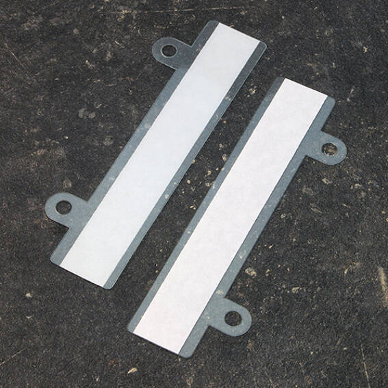 100 Abheftvorrichtung, selbstklebend mit 2 Ösen | transparent, Hart-PVC