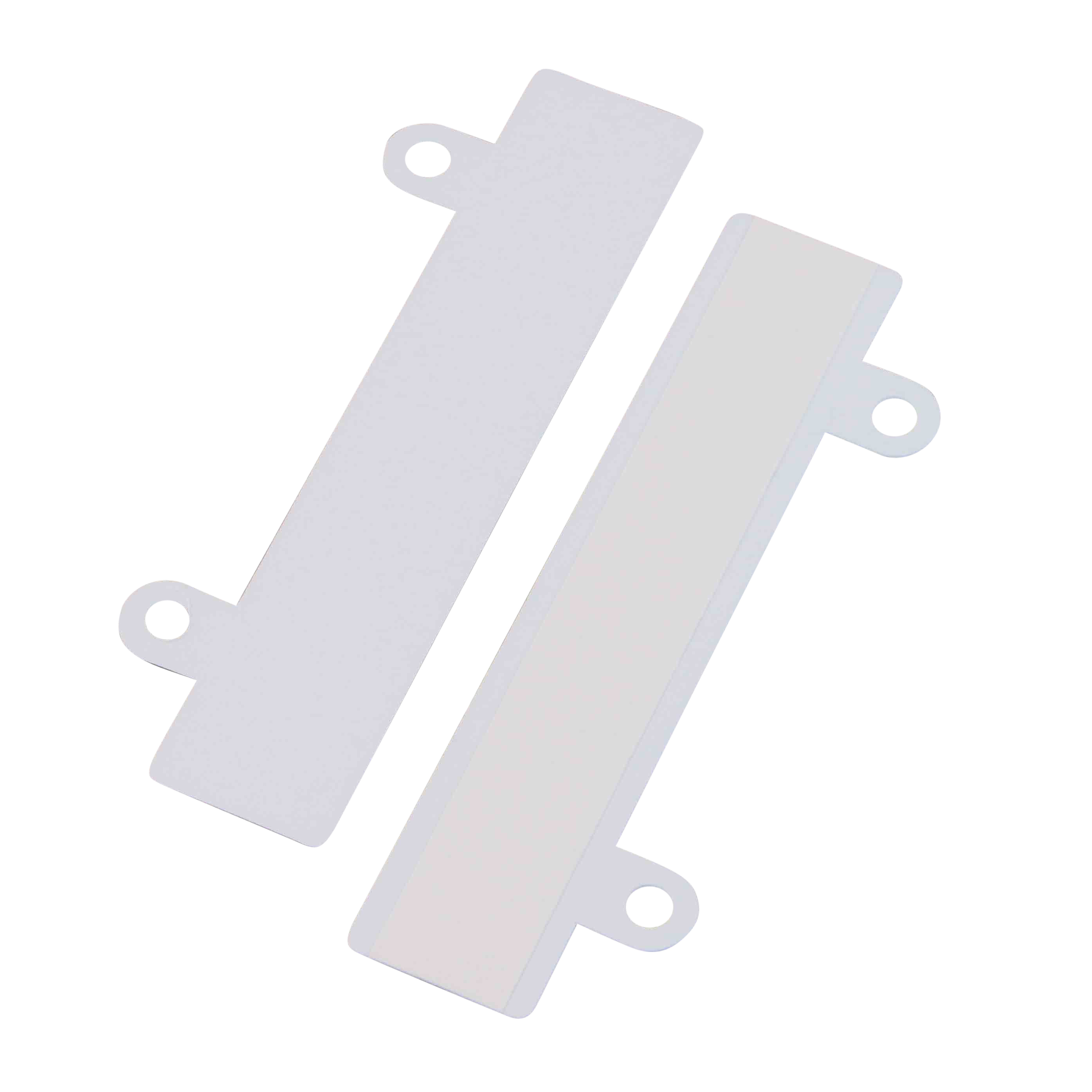 100 Abheftvorrichtung, selbstklebend mit 2 Ösen | weiß, Hart-PVC