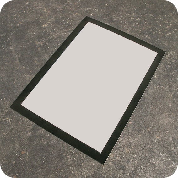 Com-four Magnetrahmen DIN A4 6er Set - Dokumentenhalter Mit Magnetverschluss Schwarz