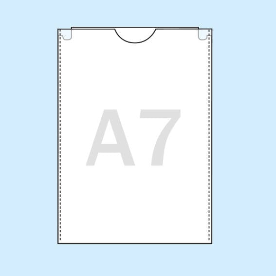 Hülle für DIN A7 (ZB I, Fahrzeugschein, Fischerei), transparent, Packung à  20 Stück