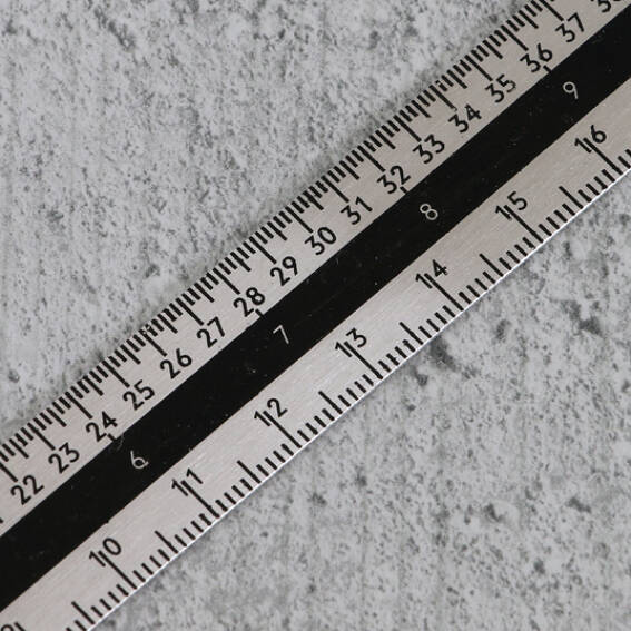 Typometer (Zeilenmaß) 30 cm mit Anschlag