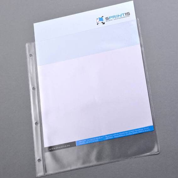 Prospekthüllen A4 Mit Lochung - 25 Stück Transparent Für Ordner & Präsentationen