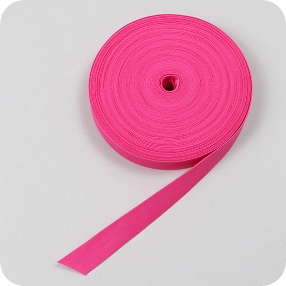 Schrägband aus Polyester, Einfassband, doppelt gefalzt, 36/20 mm, pink, Rolle mit 25 m