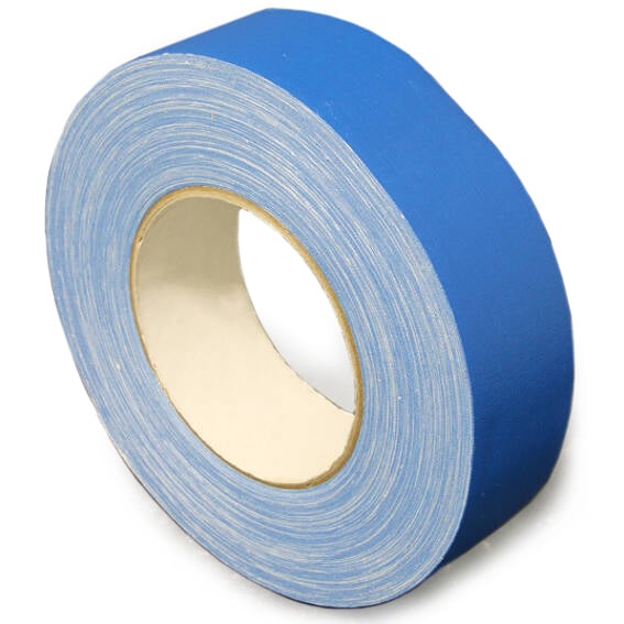 Gewebeband einseitig klebend, Fälzelband blau | 38 mm, Baumwolle