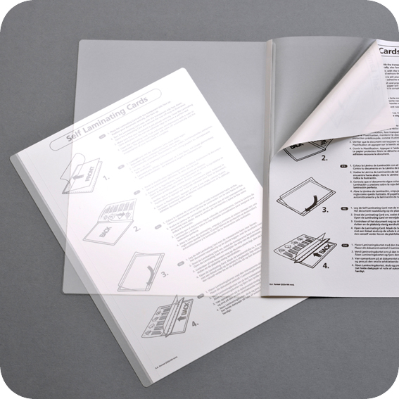 100 Kaltlaminierfolien, transparent A5, PET